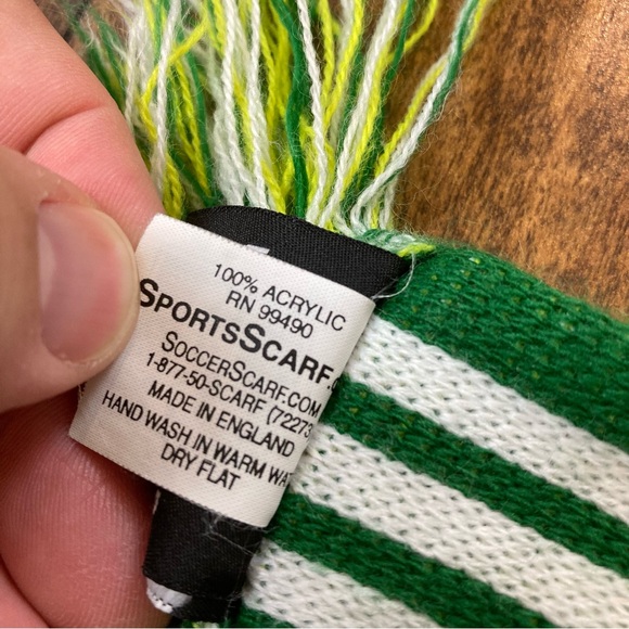 Adidas Portland Timbers Scarf 57" One Size Acrylic MLS Soccer Green Reversible. - Picture 8 of 8
